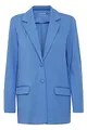 fransa FRLANO Damen Blazer Longblazer Jacke mit Reverskragen und Knopf mit Stretch, Größe:XL, Farbe:Ultramarine (174037)