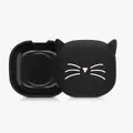 kwmobile Hülle kompatibel mit Samsung Galaxy Buds 2 Pro / Buds 2 / Buds Live Hülle - Silikon Kopfhörer Schutzhülle Case Cover Schwarz Weiß