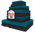 Betz Handtücher Palermo 12er Handtuch-Set, 100% Baumwolle (Set, 12-St), Liegetücher Handtücher Gästetucher Waschhandschuhe Seiftücher