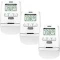 3 Stück HT 2000 Elektronischer Heizkörperthermostat Germany - Weiß