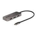 StarTech.com 3-Port USB-C Multi-Monitor Adapter, USB-C auf 3X HDMI MST Hub, Dreifach 4K 60Hz HDMI Laptop Display Extender/Splitter, HDR, extra langes Integ. Kabel, nur Windows (MST14CD123HD)
