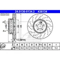 ATE 2x Bremsscheibe vorne Ø360 mm für Mercedes-Benz GLC X253 220 D 4matic 250