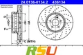 2x Bremsscheibe 24.0136-0134.2