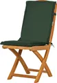 Polsterauflage Gartenstuhl Auflage grün, Klappstuhl Auflage als waschbares und UV-beständiges Gartenpolster