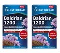 Klosterfrau Baldrian 1200 Tabletten – 30 Stück, 2er Pack, Vegan 56,6 g