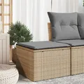 Gartenhocker Kissen Fußhocker Hocker Sitzhocker Gartenmöbel Poly Rattan vidaXL
