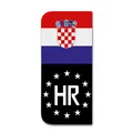 Aufkleber Set Kfz Kennzeichen passgenau EU Feld Tuning Design - Kroatien R167-11