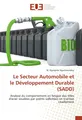 Le Secteur Automobile et le Développement Durable (SADD) M. Ngargoto Ngarmoundou