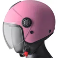 Motorrad Helm M - GMS Gelato Erdbeer - Jethelm mit Sonnenblende und Visier