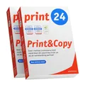 print24 Druckerpapier Kopierpapier 500-150000 Blatt A4 80g Premium Weiß Testsieger PEFC (1.000 Blatt)