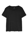 VERO MODA Damen VMPAULA S/S GA NOOS T-Shirt, Black, S