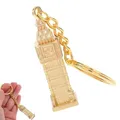 LiJuanWang London Schlüsselanhänger, Londoner Big Ben-Anhänger, Miniatur Modell, Souvenir, Geschenk, Hellgold, Unisex, Erwachsener, Großes Kind