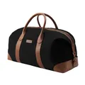 Canvas Leder Weekender 'David' 60cm große Reisetasche Herren Damen, wasserabw...