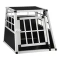 Auto Hundebox Gr. M Hundetransportbox Reisebox Autobox Aluminium B-WARE
