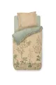 Pip Studio Bettwäsche FATA Morgana Sand Perkal Bäume Blumen Vogel Floral Ornamente Blüten Beere, Größe:155 cm x 220 cm