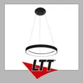 ISOLED LED Hängeleuchte Orbit 480, schwarz, 38W, rund, ColorSwitch 300035004000K, dimmbar