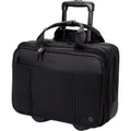 mittelgroße multifunktionelle Pilotenkoffer Rollen Trolley Schwarz 42 cm BOWATEX
