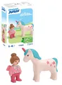 PLAYMOBIL Junior Figur Mädchen und Einhorn 71893