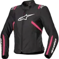 Alpinestars- Damen Motorrad Jacke DS - Stella T-SPS V2 WP schwarz-weiß-pink
