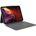 Logitech Rugged Folio, Schutzcover mit integrierter Tastatur für iPad 10. Generation und A16, DE-Layout