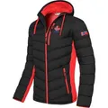 Nebulus Winterjacke MERIK, P5150 - Herren, schwarz-rot, S rot|schwarz S