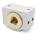Trapezgewindemutter 12x6 P3 R Rotguss mit Aluminiumgehäuse / Easy-Mechatronics - System 1216A/1216B
