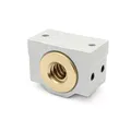Trapezgewindemutter 12x6 P3 R Rotguss mit Aluminiumgehäuse/Easy-Mechatronics - System 1216A/1216B