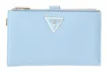 GUESS Laurel II SLG Double Zip Organizer Geldbörse Aqua hellblau Neu