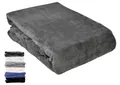 JACK Teddy Flausch Plüsch Spannbettlaken Cashmere Touch Weiß Grau Anthrazit Creme 90x190-100x200 / 140x200 / 180x200 cm, Farbe:Anthrazit, Größe:100x200cm Spannbettlaken
