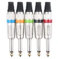 5x Pronomic JPlug 6,3mm Mono Klinke Stecker Klinkenstecker Stecker Set Color