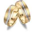 Trauring MARRYA "Titan Ringe Trauringe Eheringe Partnerringe" Gr. 62, gold (damen ring, gold, silber), Fingerringe, Damen, 62, Titan