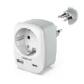 TESSAN Adapter Brasilien, 3 in 1 Reiseadapter Brasilien mit USB C, Reisestecker Typ N, Reisestecker Brasil Steckdosenadapter 2500W
