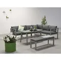 Garden Impressions BLAKES Alu Ecklounge Gartenmöbel Sitzgruppe rechts anthrazit