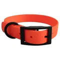 Hundehalsband aus Biothane, abwaschbar, geruchsneutral und pflegeleicht für kleine bis mittelgroße Hunde (Orange, S)