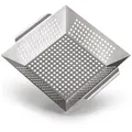 Blumtal Grillschale Grillkorb aus 100% Edelstahl, Edelstahl, (Grillzubehör, 1-St), perfekt für Grillgemüse, Grillschale geeignet für alle Grillarten silberfarben 29.5 cm x 6 cm