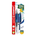 STABILO - Ergonomischer Schulfüller für Rechtshänder mit Anfänger-Feder A - EASYbirdy in mitternachtsblau/azur - Einzelstift - inklusive Patrone und Einstellwerkzeug - Schreibfarbe blau (löschbar)