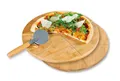 KESPER 58465 Pizzateller 2er Set, 32 cm aus Bambus, mit extra Pizzaschneider ...