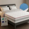 Arensberger FLEXX Matratze 160x200 cm | Kaltschaummatratze mit 3D Memory Schaum | ergonomische Höhe 25cm | wendbarer Härtegrad H2/H3 | Visco Smart Schaum | 160x200cm Rollmatratze punktelastisch