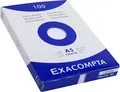Exacompta 13308E Packung (mit 100 Karteikarten, ungelocht DIN A5, 148 x 210 mm,