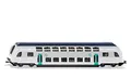 Siku 1791001, Doppelstock-Zug RATP Frankreich, 1:87, Metall/Kunststoff, Türkis/Weiß, Kompatibel Spielzeugen