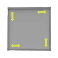 Nematek Teleskop Pollenfilter Fenster (max. 110 x 140 cm) ohne Sägen & Bohren - anthrazitfarbenes Pollengitter Fenster mit Rahmen - Fliegenschutz Fenster mit Pollenschutz Gewebe & Bürstendichtung