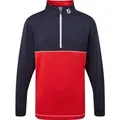 FootJoy Layer Junior Colour Block Chill-Out 1/2-Zip, navy/rot