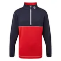 FootJoy Junior Jungen Blockfarben Chill Out Halb Zip Golf Pullover Pulli FJ 2022