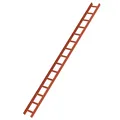 MUNK Aluminium Dachleiter 15 Sprossen rot