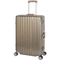 Travelhouse London - Hartschalen Polycarbonat Alu Koffer Trolley Reise Urlaub 90l gold - Schwarz/Grau/Rot/Gold/Silber