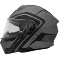 APEX MI100 Porto schwarz grau Klapphelm ECE 22.06 mit P/J Homologation L 59/60