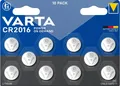 VARTA Batterien Knopfzellen CR2016, 10 Stück, Power on Demand, Lithium, 3V