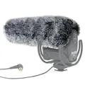 YOUSHARES Microphone DDC-VMPR Windscreen Pop Filter Muff - Outdoor Mikrofon Fell Windschutz Pop-Schutz für Rode VideoMic Pro Kamera Mikrofon