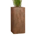 Pflanzwerk® Pflanzkübel Tower XXL Rost Braun 100x50x50cm *Frostbeständiger Blumenkübel* *UV-Schutz* *Qualitätsware*