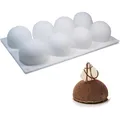 Silikonform Kugel, Backform, Schokolade, Gelee, Pudding, BPA-frei, wiederverw...